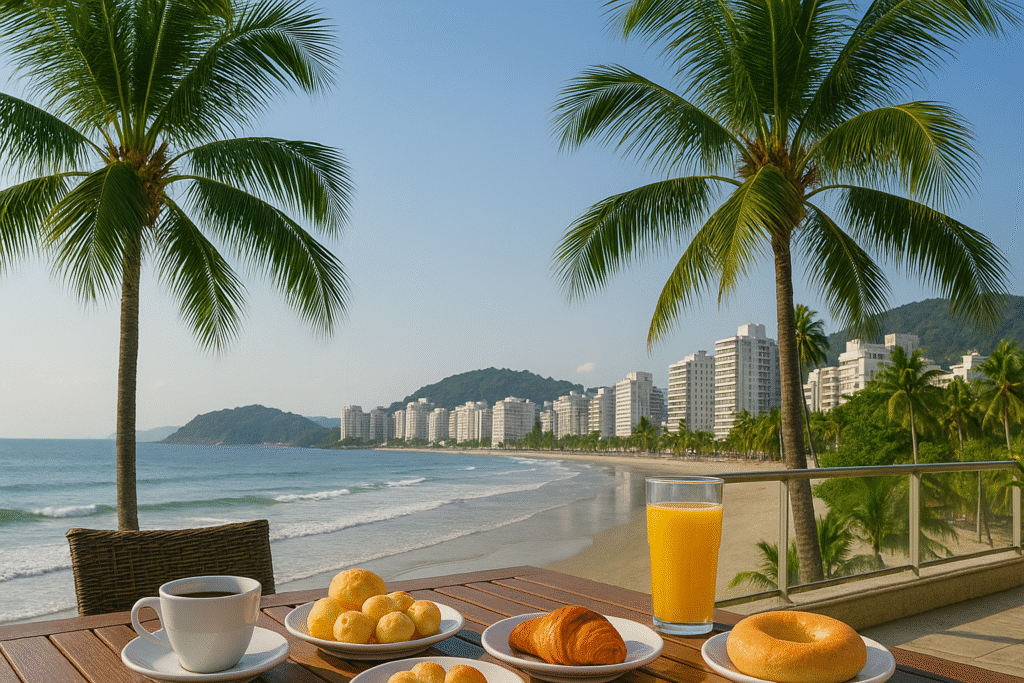 Café da manhã no Guarujá: Conheça os melhores para tomar um bom café da manhã!