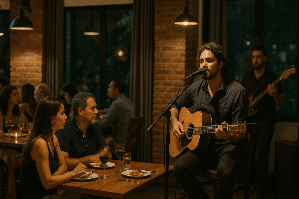 Restaurantes com Música ao Vivo em Santos