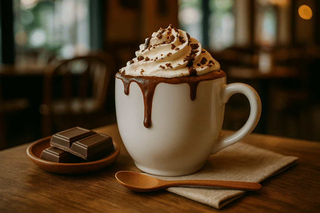 Chocolate quente gourmet em Santos