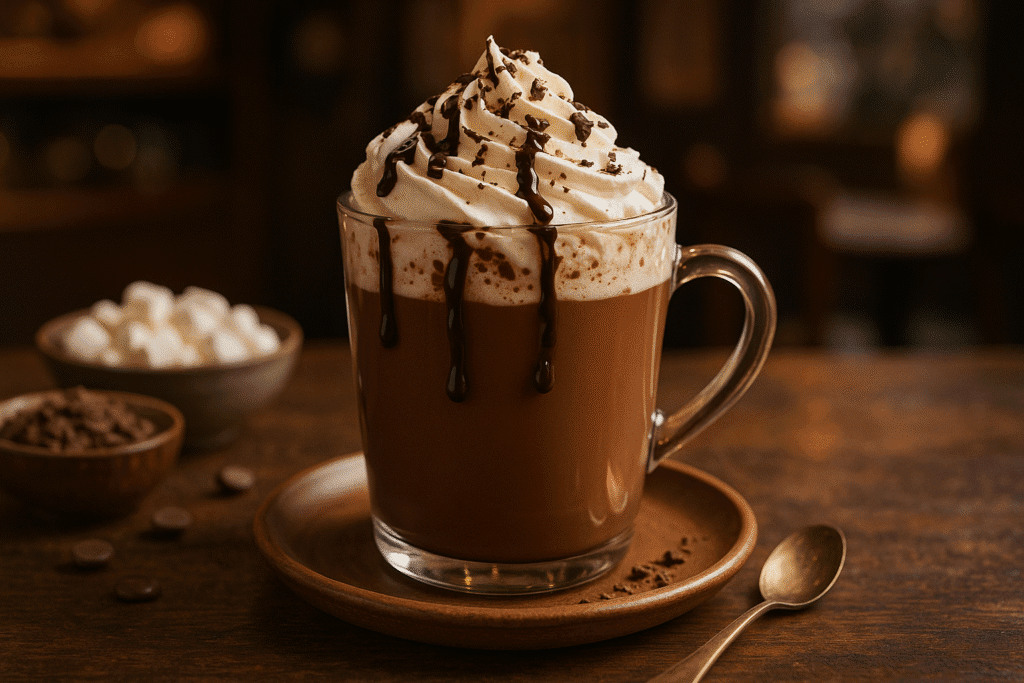 Chocolate quente gourmet em São Vicente